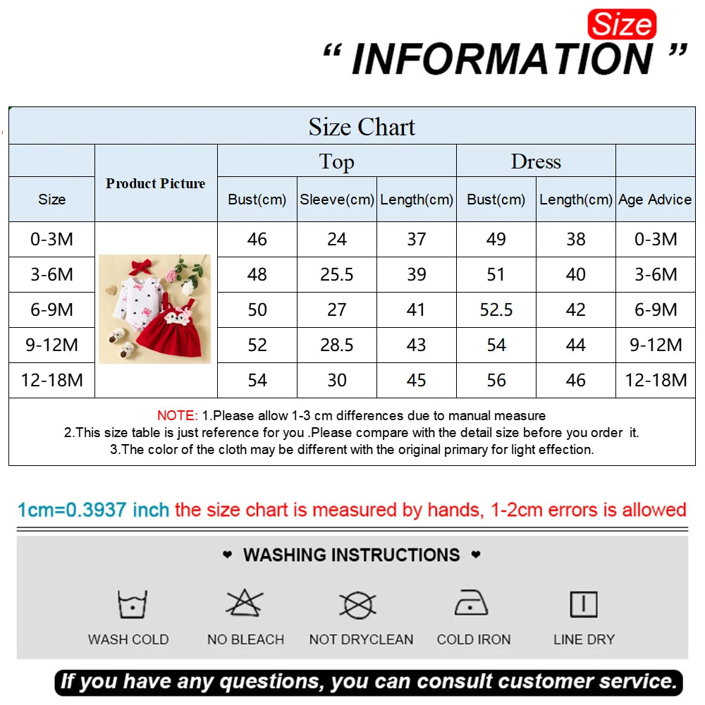 Prowow Cute Fox Baby Dresses For Girls Heart Print Romper+Suspender Fox Dress For Girls Fall Winter Newborn Baby Girl Clothes