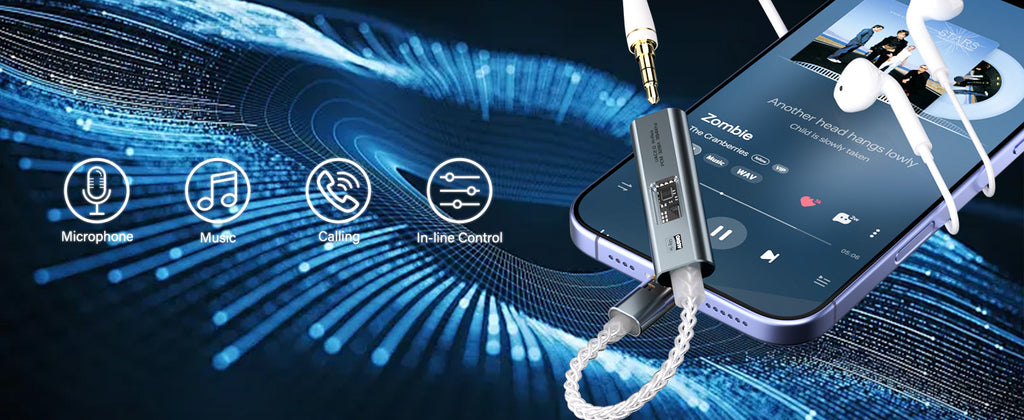 DAC USB Type C to 3.5 mm Jack Adapter HiFi Audio Amplifier Stereo Ephone Headphone Digital Decoding Converter CX31993 MAX97220